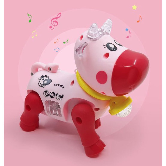 Đồ chơi con bò chạy pin có nhạc cho bé