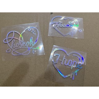 Sticker bts hologram v jungkook jimin jhope jin suga rm