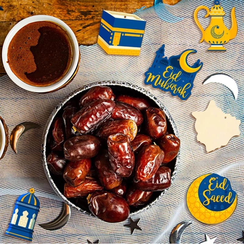 Dây Cờ Treo Trang Trí Cửa Sổ Họa Tiết Ngôi Sao / Mặt Trăng Hoạt Hình Eid Al-Fitr