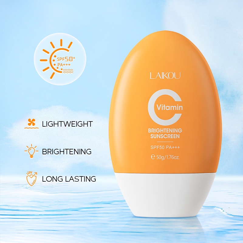 Kem Chống Nắng LAIKOU Vitamin C Làm Sáng Da SPF50 PA + + + 50g