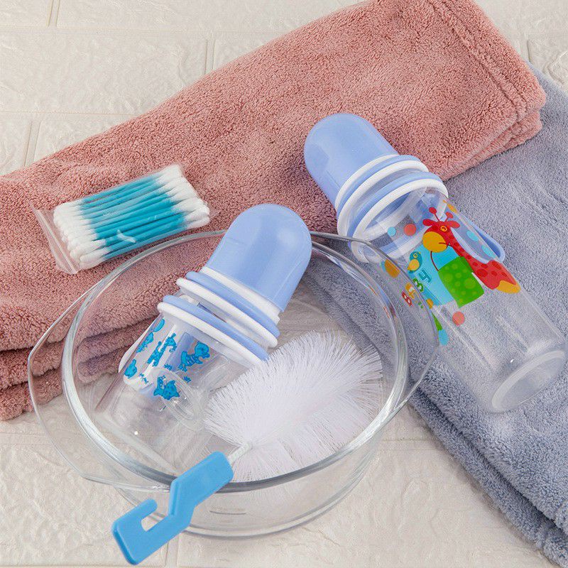 Bình Sữa Cho Bé Tặng Kèm Bộ Cọ Rửa, Yếm, Núm Vú