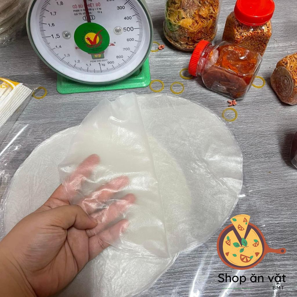 Bánh tráng phơi sương Tây Ninh bánh tráng tròn phơi sương mỏng dai 500g - 04100260