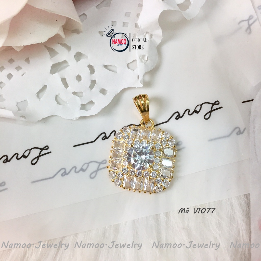 Mặt Dây Chuyền V1077 Đính Đá Cực Đẹp Cực Sang TrọngVà Cá Tính Cho Nữ  Namoo Jewelry