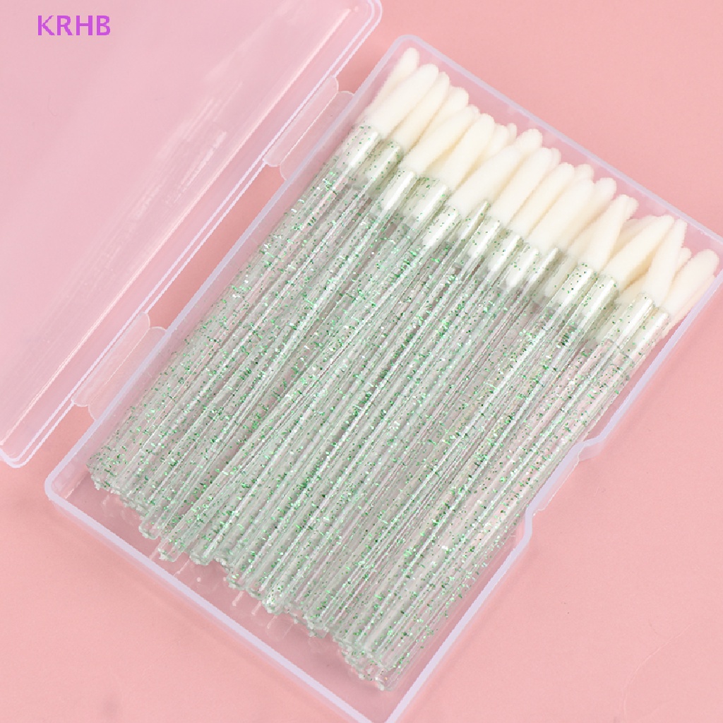 Set 50 Cọ Trang Điểm Môi Lông Mi Dùng Một Lần Tiện Dụng Mới