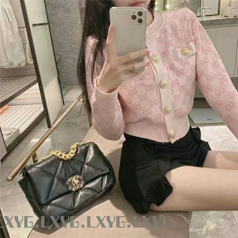 Hàng Có Sẵn!Gucc!Áo Khoác Cardigan Dệt Kim Thiết Kế Mới Năng Động Thời Trang Dành Cho Cặp Đô