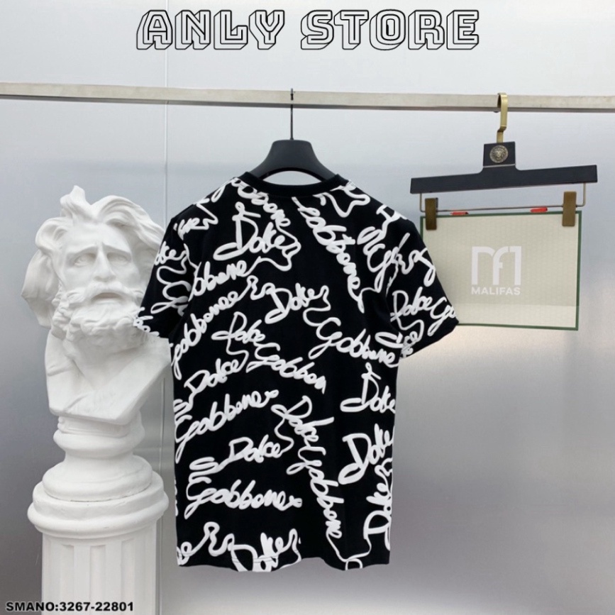Áo phông Nam cotton in chữ Dolce quanh áo. Áo Thun Nam Nữ nhiều chữ siêu hot 2023
