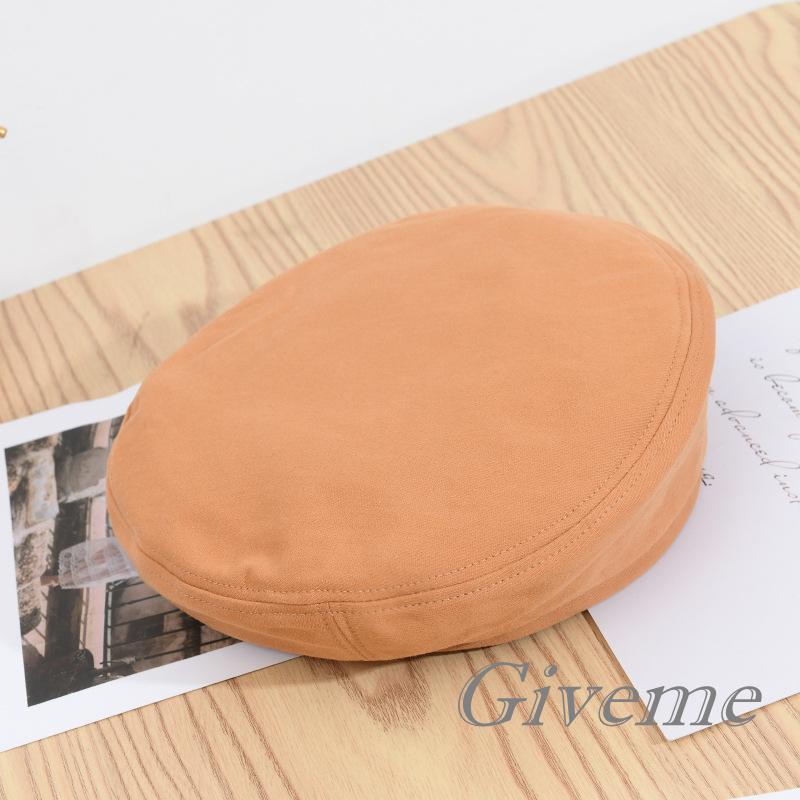 Mũ Beret Nữ Màu Trơn Phong Cách Vintage Đơn Giản Hiệu Givenme