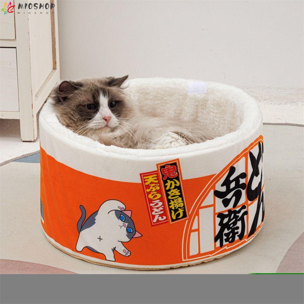 Giường Ngủ Giữ Ấm Hình Mì Ăn Liền Sáng Tạo Dễ Thương Cho Mèo Cưng Kennel