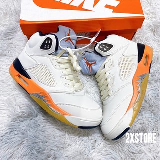 Giầy thể thao nam cao cổ 2xstore, giầy Jordan 5 vàng cam cao cấp Fullbox