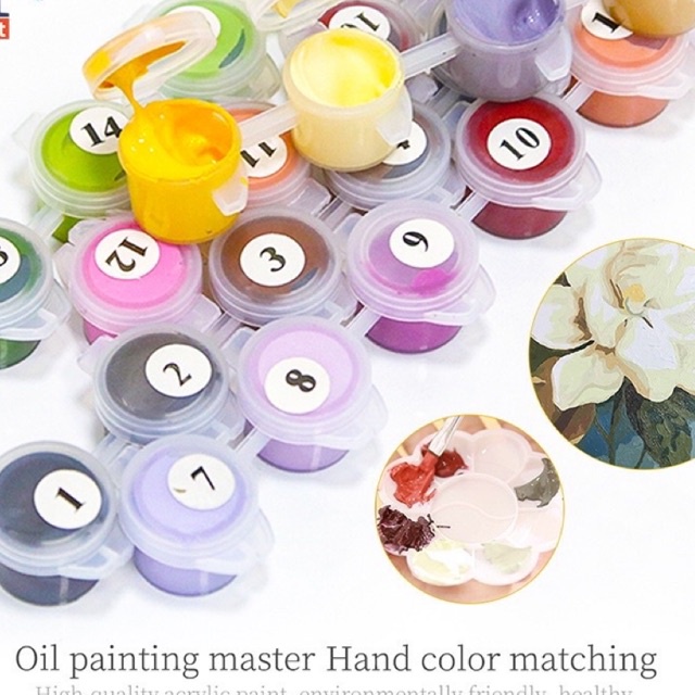 Màu lẻ acrylic theo lọ nhắn tin mã màu trước khi đặt