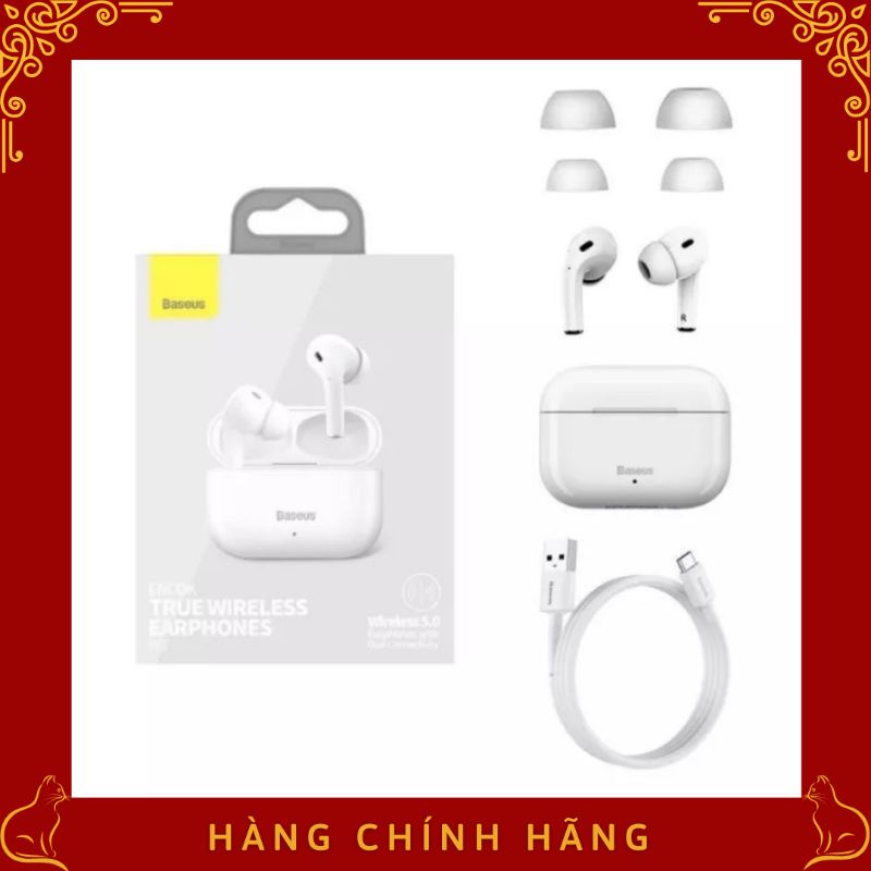 Tai Nghe Bluetooth 5.0 Baseus Encok W3 Cảm Biến Chạm, Chống Ồn,..