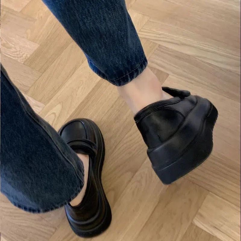 Giày oxford đế xuồng 5cm phong cách ulzzang