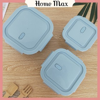 Hộp thủy tinh vuông đựng thực phẩm,hộp đựng cơm giữ nhiệt văn phòng