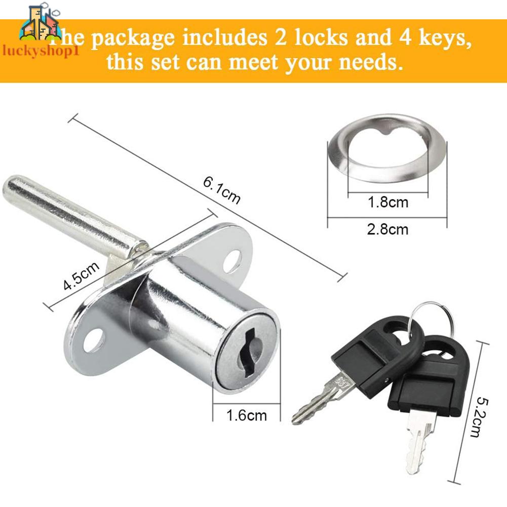 Ổ Khóa Ngăn Kéo Tủ Bằng Hợp Kim Kẽm Màu Bạc Tiện Dụng