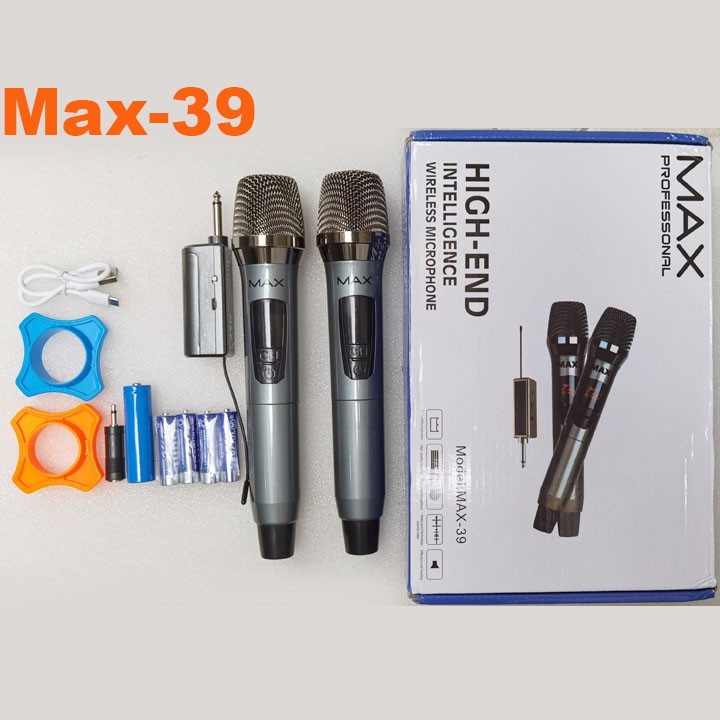 Micro karaoke bluetooth KAW - Hàng Chính Hãng Max 19, Max 39 Màn Hình Led Bắt Sóng 50M