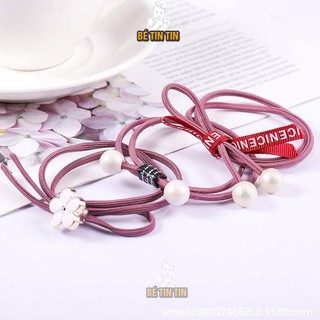 Thun thái cột tóc / 12 dây cột tóc Hàn Quốc cho bé tóc dày
