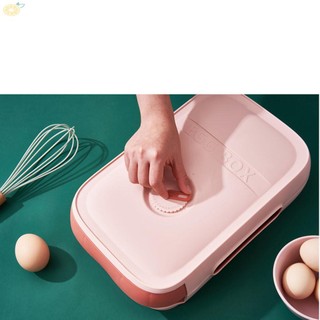 【VARSTR】Drawer Type Kitchen Organizer Refrigerator Food Egg Storage Box Rack New UK