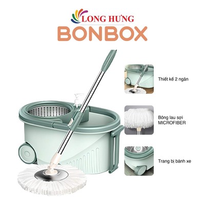 Bộ lau nhà xoay tay 360 độ BONBOX BCT704 - Hàng chính hãng