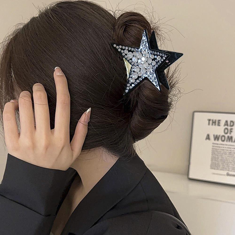 MXGOODS Kẹp Tóc Hình Cá Mập Đính Đá Thời Trang Cho Nữ