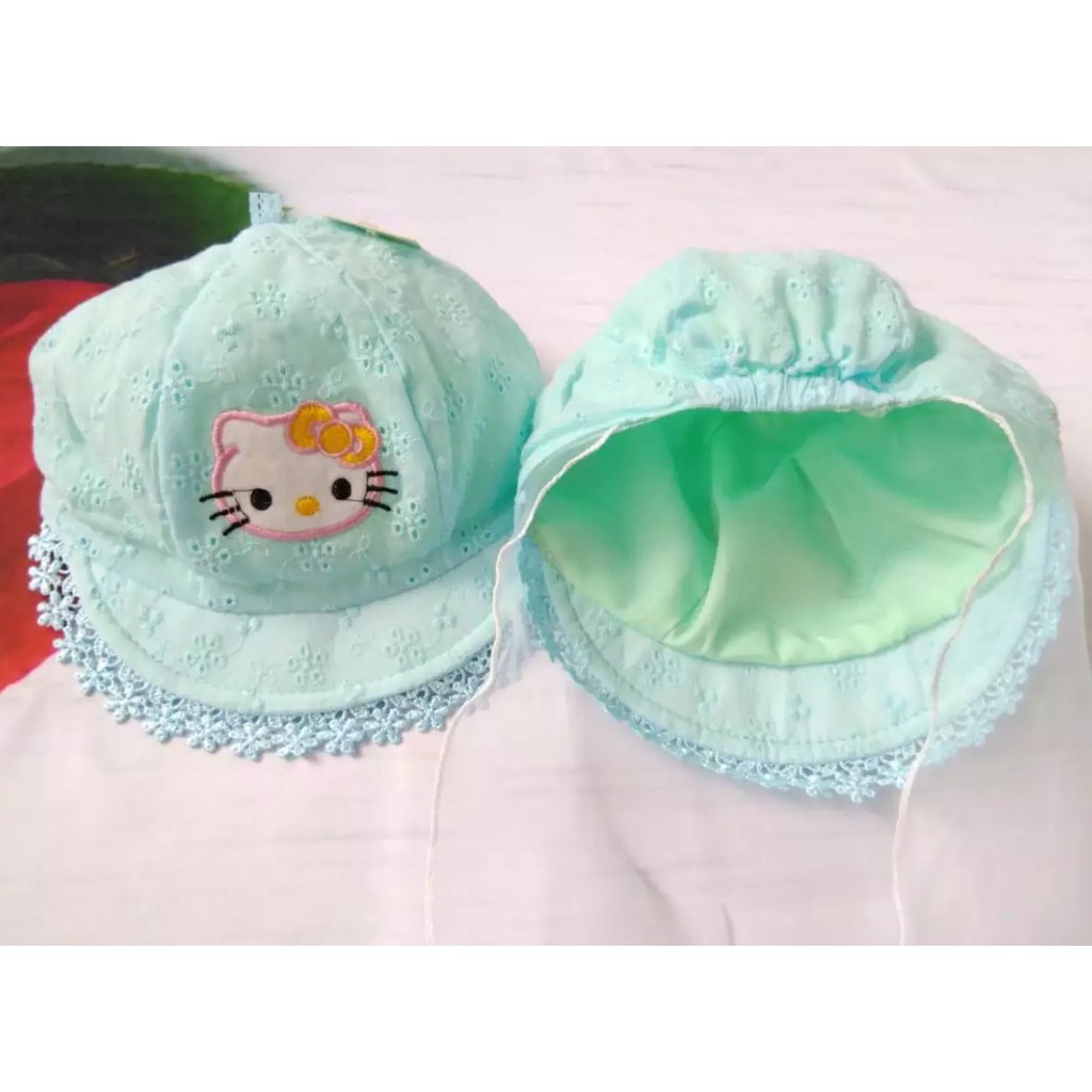 Mũ/ Nón cho bé sơ sinh đẹp có khăn voan che mặt chống bụi cho trẻ đi tiêm phòng an toàn