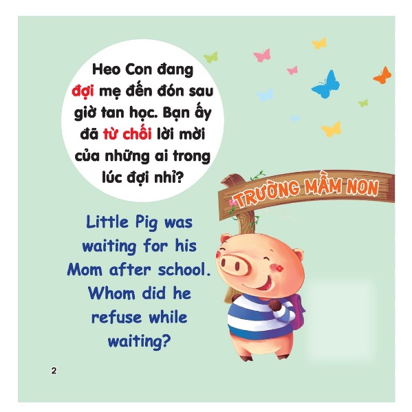 Sách - Rèn luyện kỹ năng giao tiếp bằng tranh cho bé - Lời từ chối (song ngữ Anh - Việt)