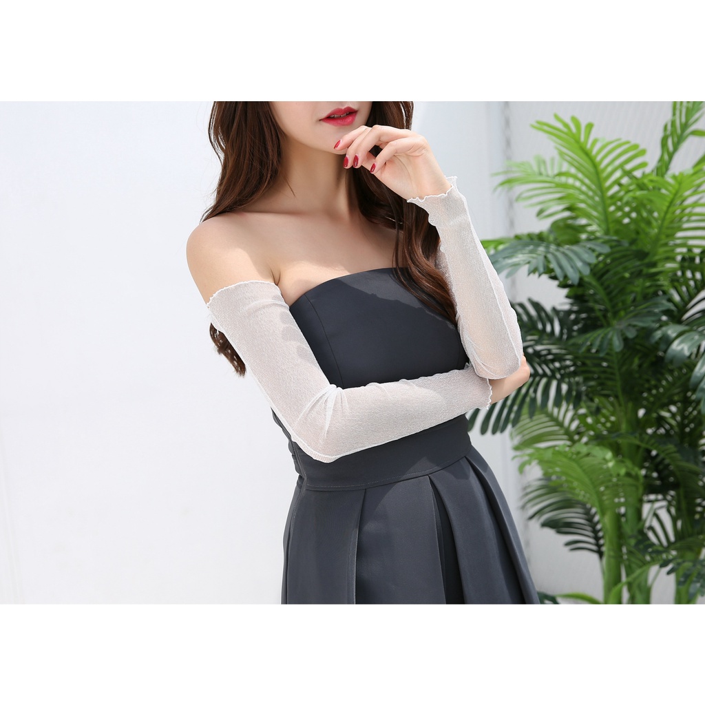 1 Đôi Găng Tay Ren Chống Nắng Thời Trang Mùa Hè Cho Nữ