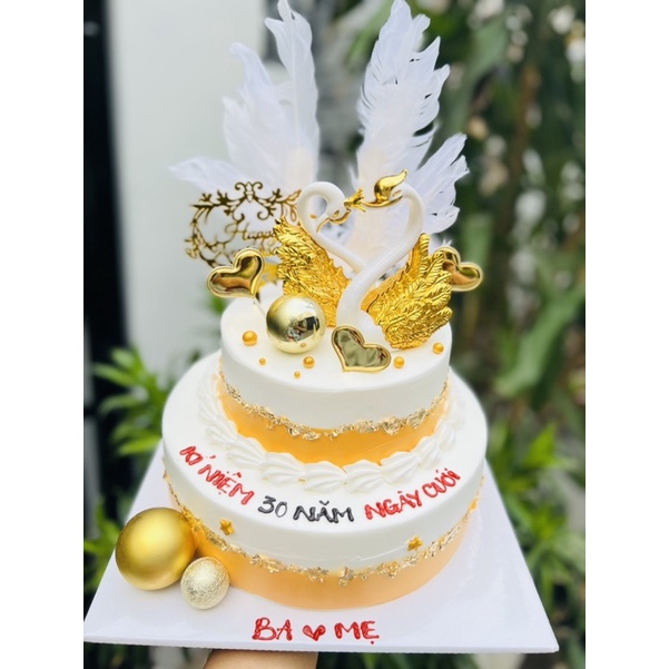 Bánh sinh nhật/bánh kem kỉ niệm ngày cưới - Thiên nga