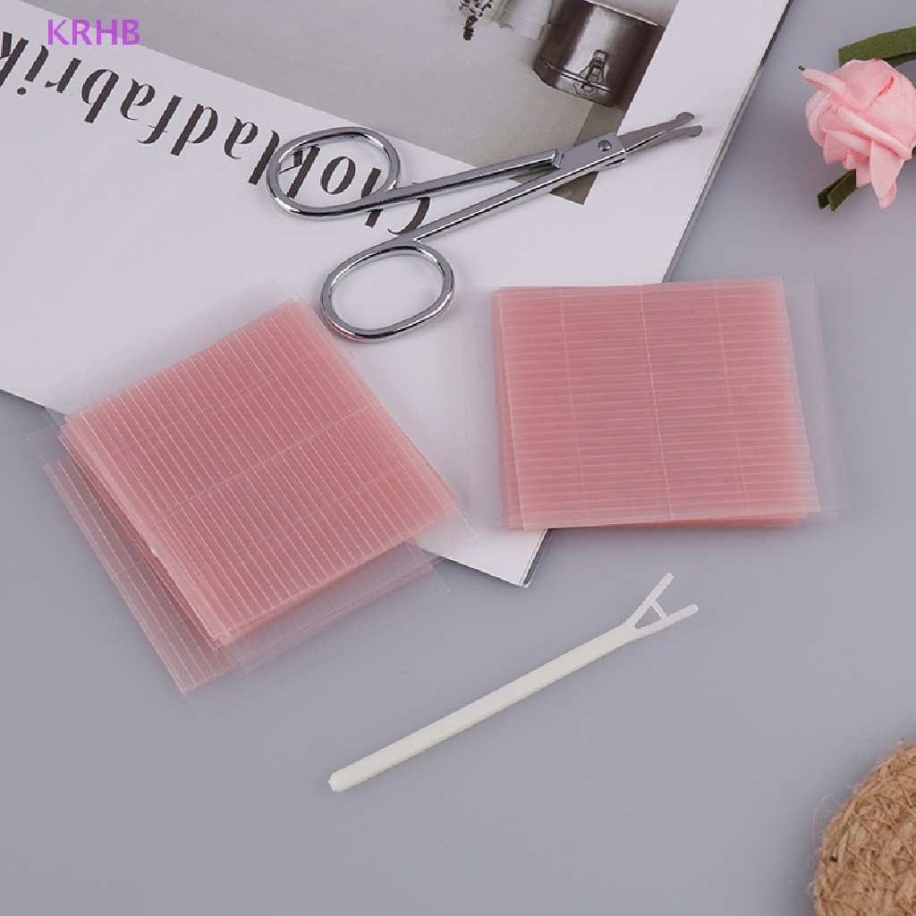 Set 572 Miếng Dán Hai Mặt Tạo Mắt Hai Mí Tự Dính Bằng Sợi Vô Hình KRHB Mới