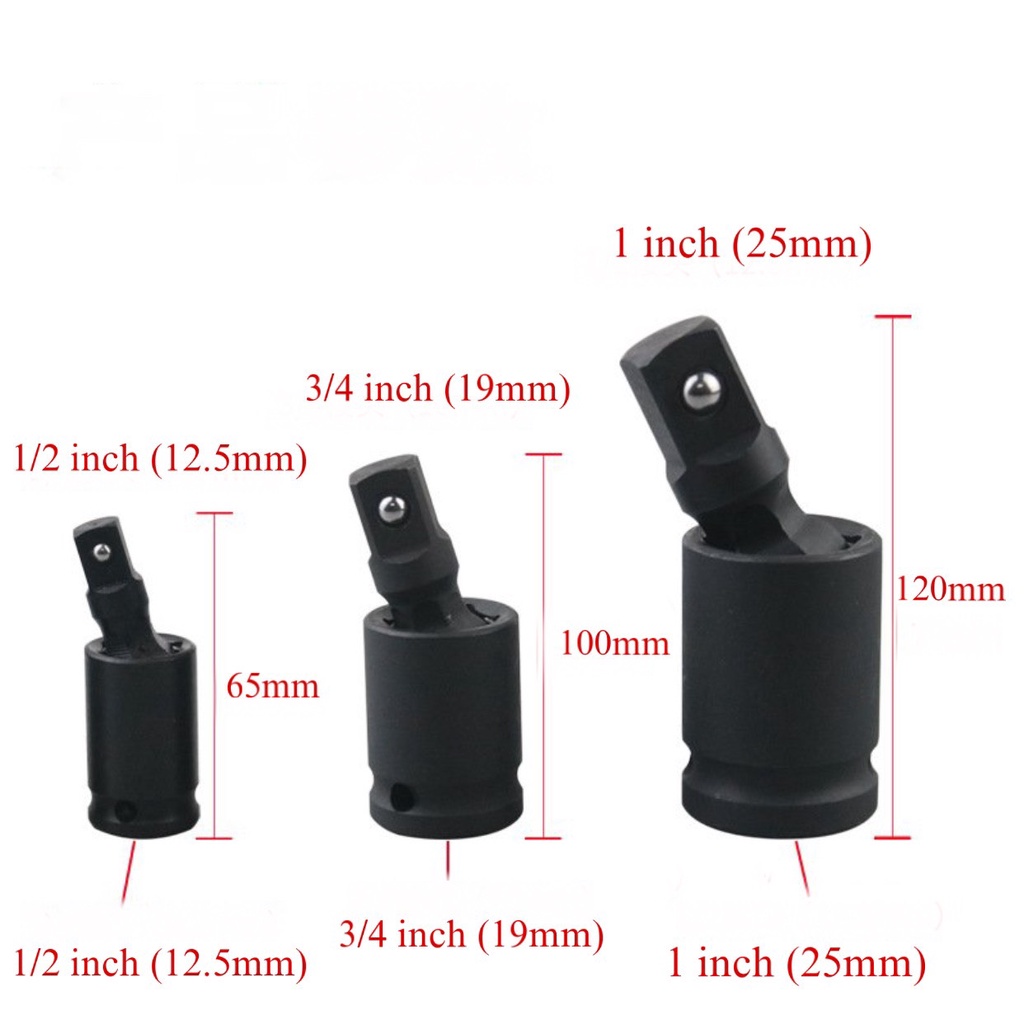 Khẩu nối xoay lắc léo 1/2, 3/4,1Inch
