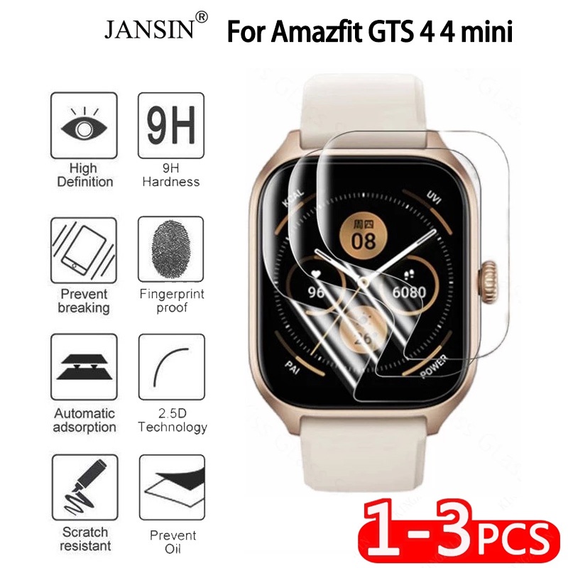 Jansin Miếng dán PPF bảo vệ mặt đồng hồ cho Amazfit GTS 4 4 mini