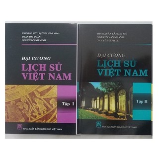 Sách - combo đại cương lịch sử việt nam tập 1- tập 2