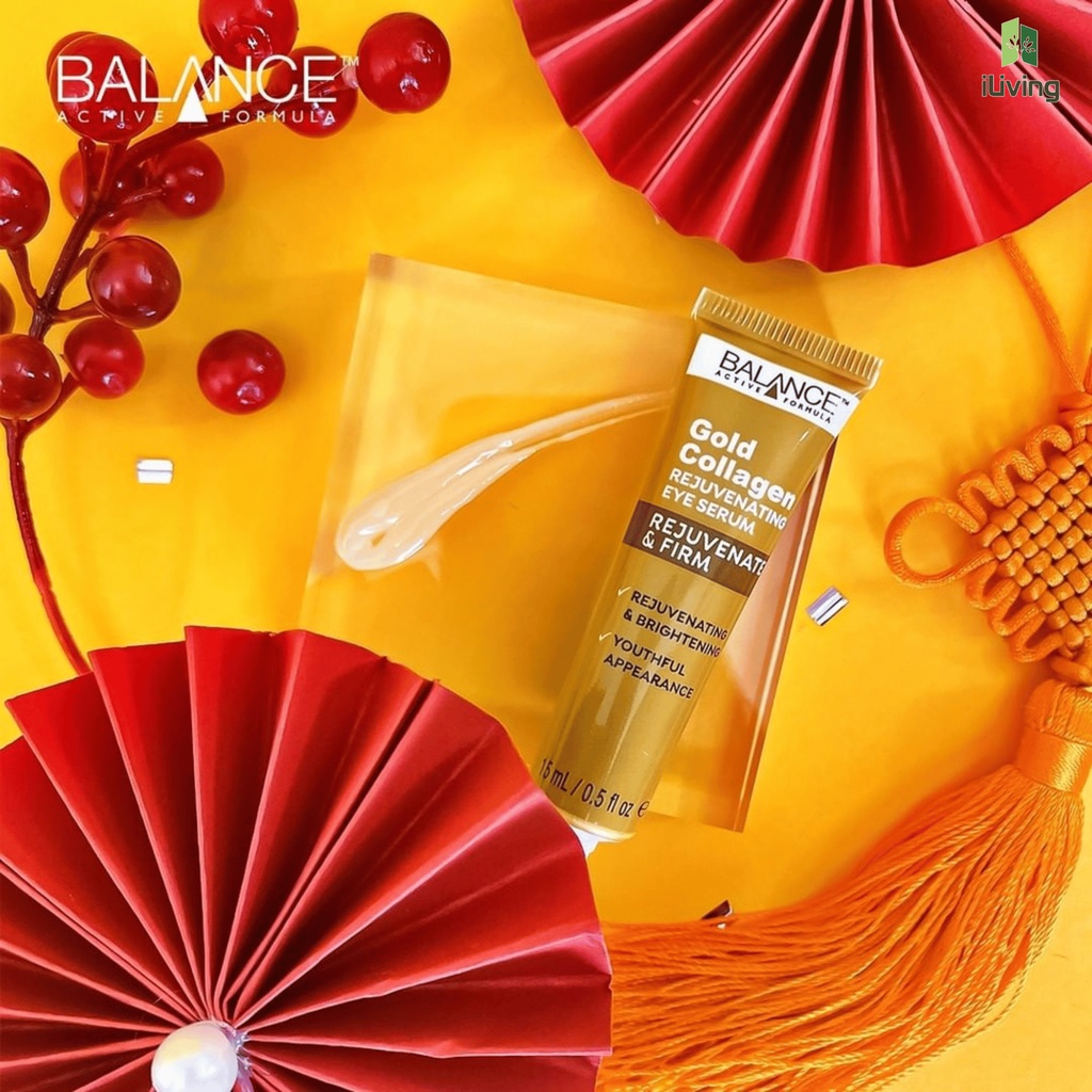 Serum tái tạo và dưỡng da mắt Balance Active Formula Gold Collagen Rejuvenating eye 15ml ILIVING-BALSRDM15