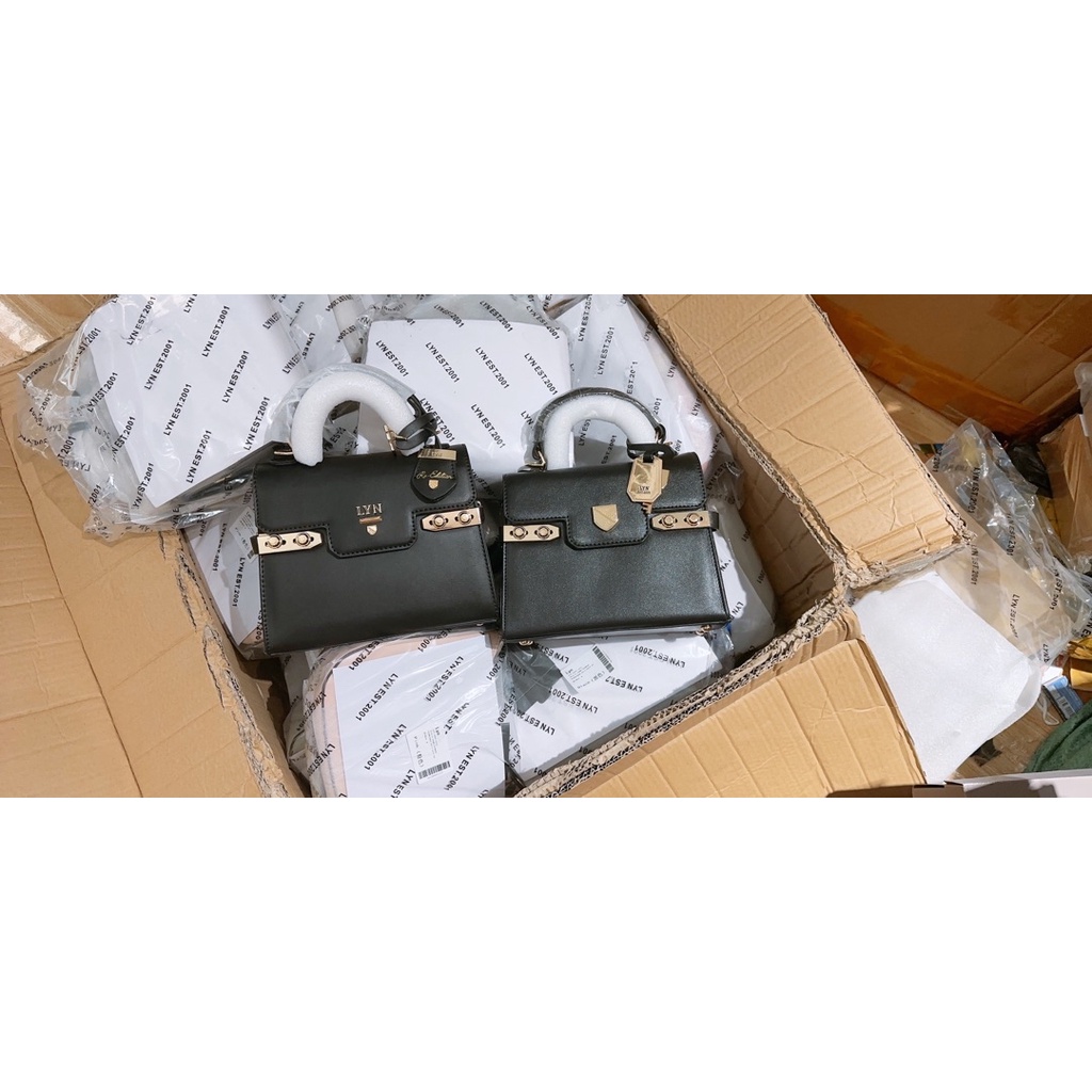 Túi lyn tay cầm dáng kelly