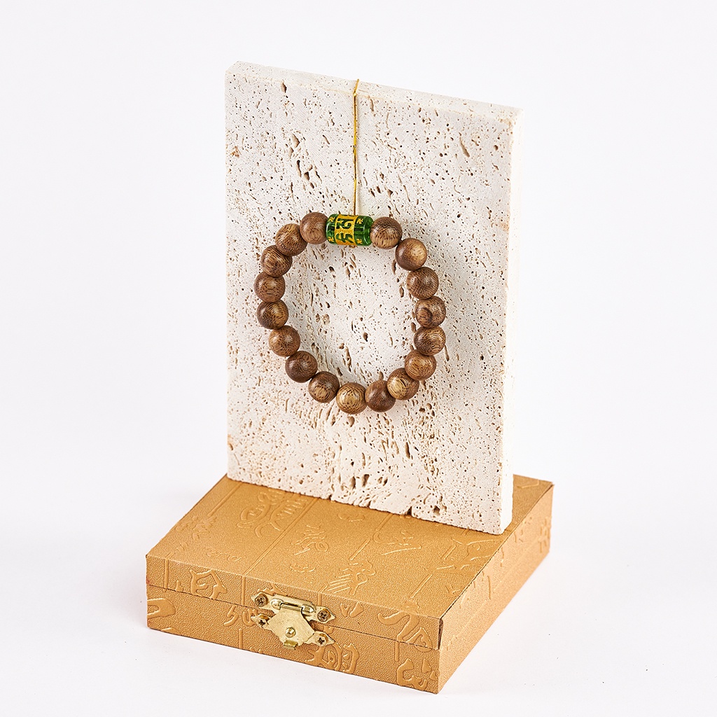 Vòng Tay Trầm Hương Hạt Tròn Mix Lu Thống 8/10/12mm - Trầm Tốc Việt - Tài Lộc - Bình An | Mộc Liên Hoa