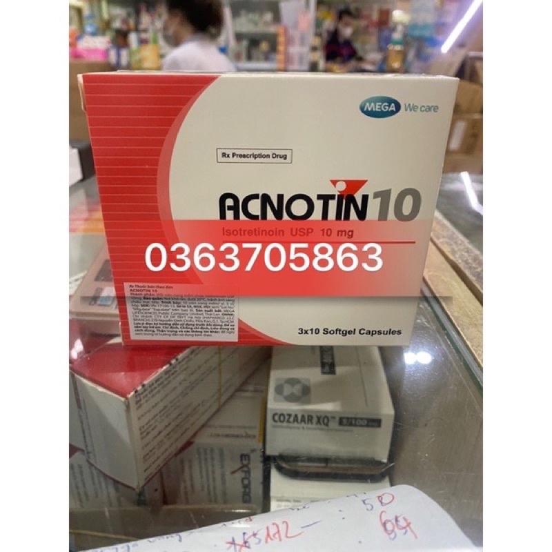 ACNOTIN 10mg VIÊN UỐNG NGỪA MỤN (30 viên)