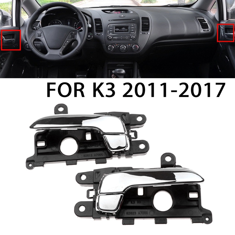 Tay Nắm Cửa Bên Phải Bằng Chrome Cho Kia K3 Forte Cerato 2011-2017