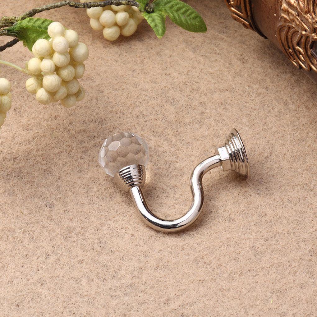 1 Cặp Móc Treo Rèm Cửa Sổ Đính Pha Lê Trang Trí Phòng Khách / Phòng Ngủ Giá Đỡ