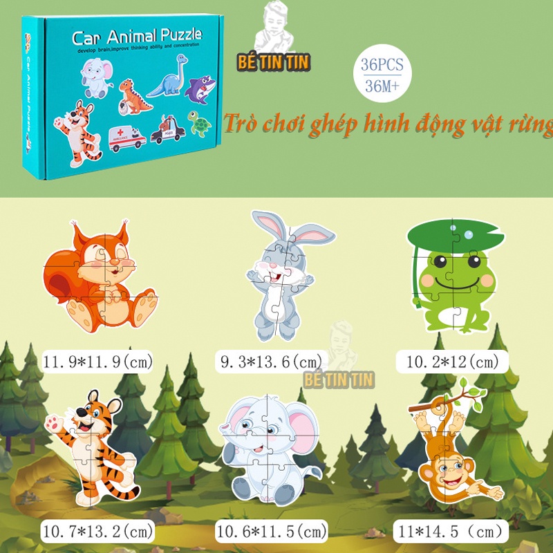Đồ chơi xếp hình hộp trẻ em bằng gỗ giáo dục sớm nhận thức câu đố câu đố động vật vận chuyển rau và hạt trái cây