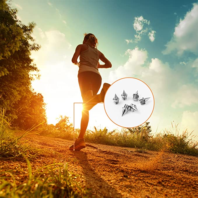 Set 10 Đinh Tán Bằng Bạc 7mm Thay Thế Cho Giày Thể Thao Chạy Bộ