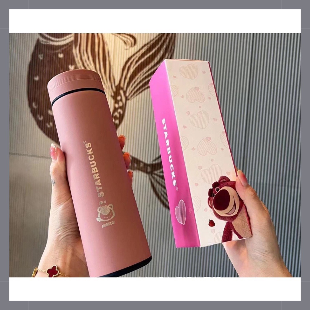Bình nước giữ nhiệt Starbuck cao cấp dung tích 500ml lõi inox 304 có hiển thị nhiệt độ