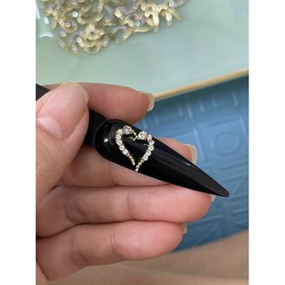 Charm nail ghép hình tim
