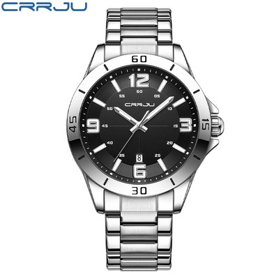 Đồng Hồ quartz CRRJU Chống Thấm Nước 5003X Chất Liệu Thép Không Gỉ Mạ Vàng Sang Trọng