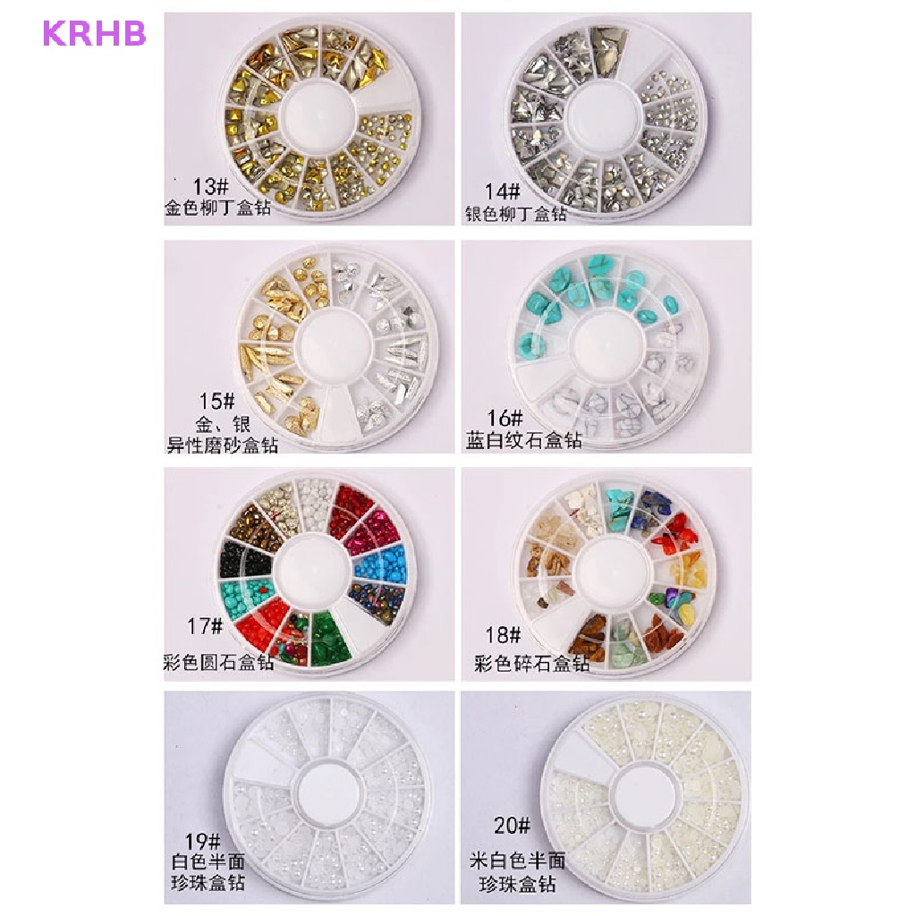 Hạt Pha Lê 3D Lấp Lánh Trang Trí Móng Tay Nghệ Thuật Mới