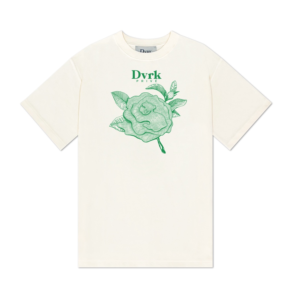 DVRK - Áo thun ngắn tay cổ tròn Privé Gardenia Dotted Logo Tee -DVRK-23SS