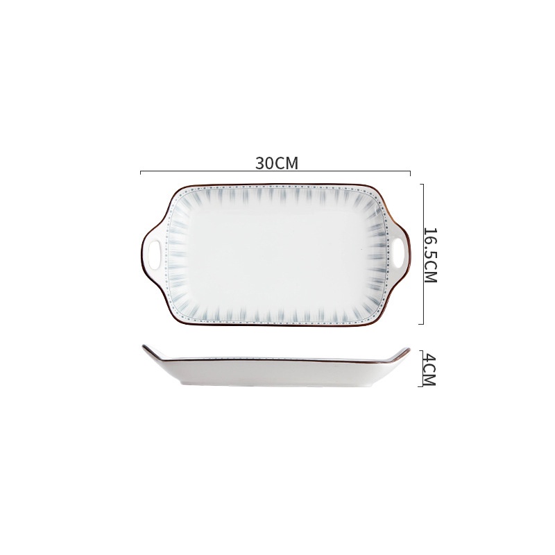 Bộ chén bát đĩa ăn cơm bằng gốm sứ cao cấp Màu Xám kiểu Basic