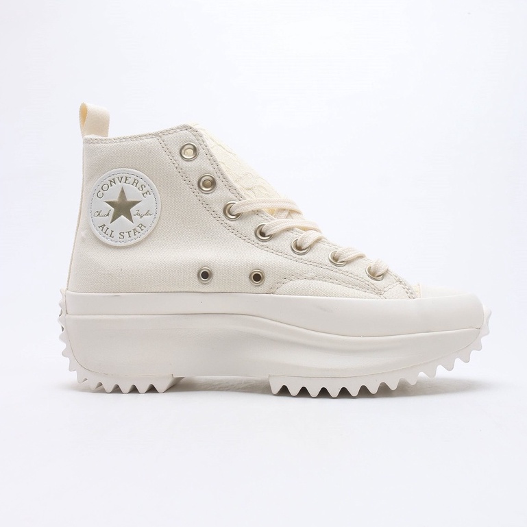 Giày Sneaker Converse Chuck Taylor Run Star 1378 Vải Canvas Đế Bằng Phối Họa Tiết Răng Cưa Độc Đáo