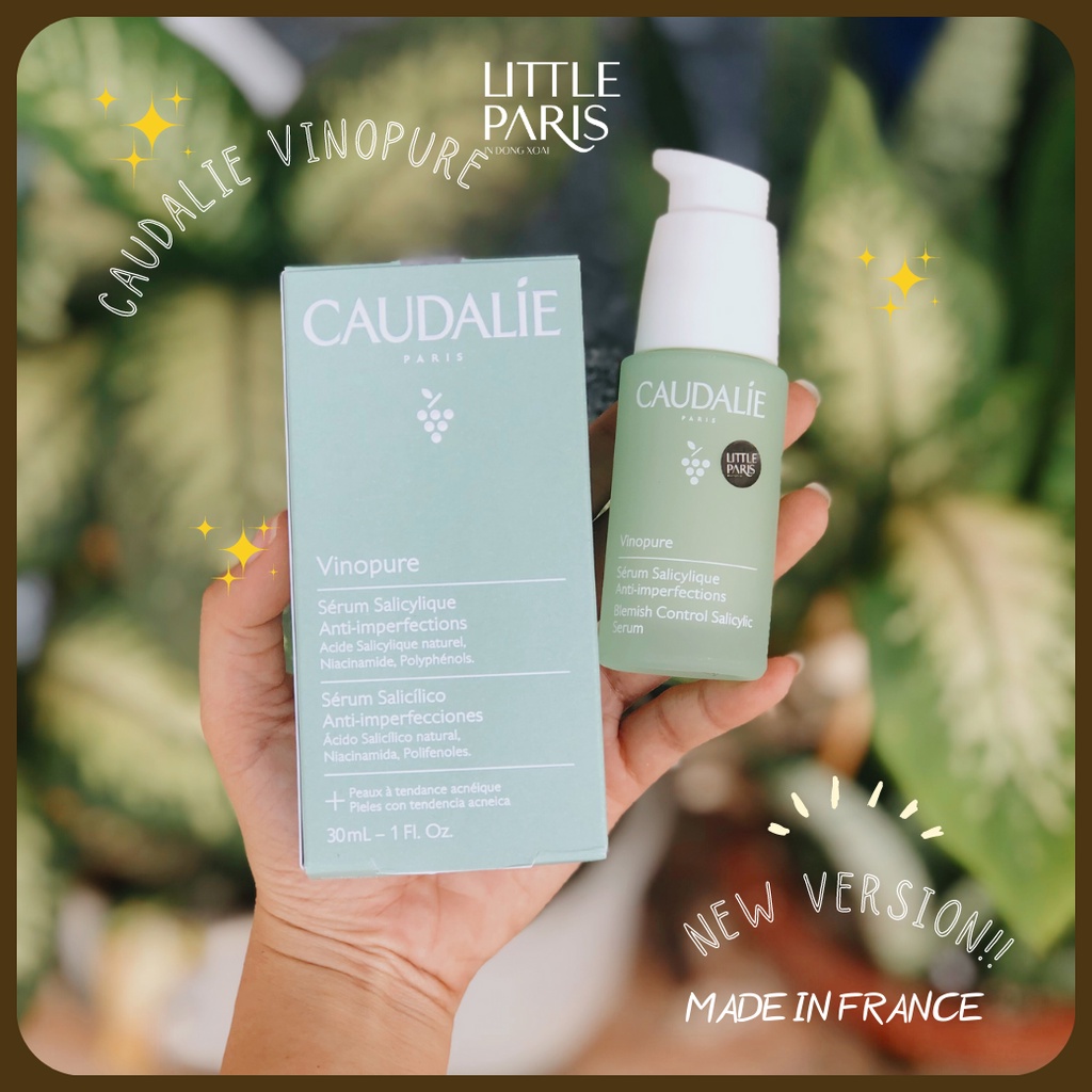 Tinh Chất Dưỡng Da Mụn Caudalie Vinopure Skin Perfecting Salicylic Serum 30ml