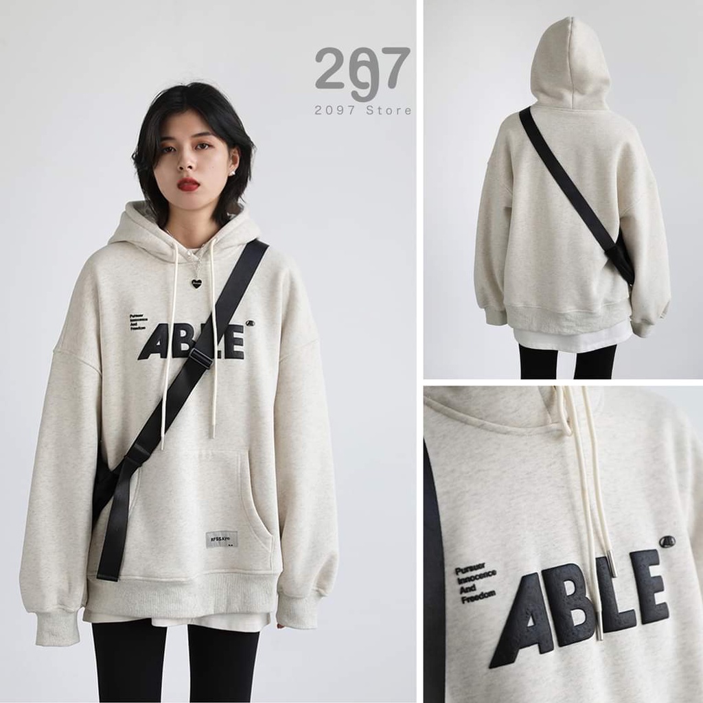 Áo Hoodie Nỉ Ngoại Campout Unisex Hoodies form rộng tay bồng kiểu dáng nam nữ