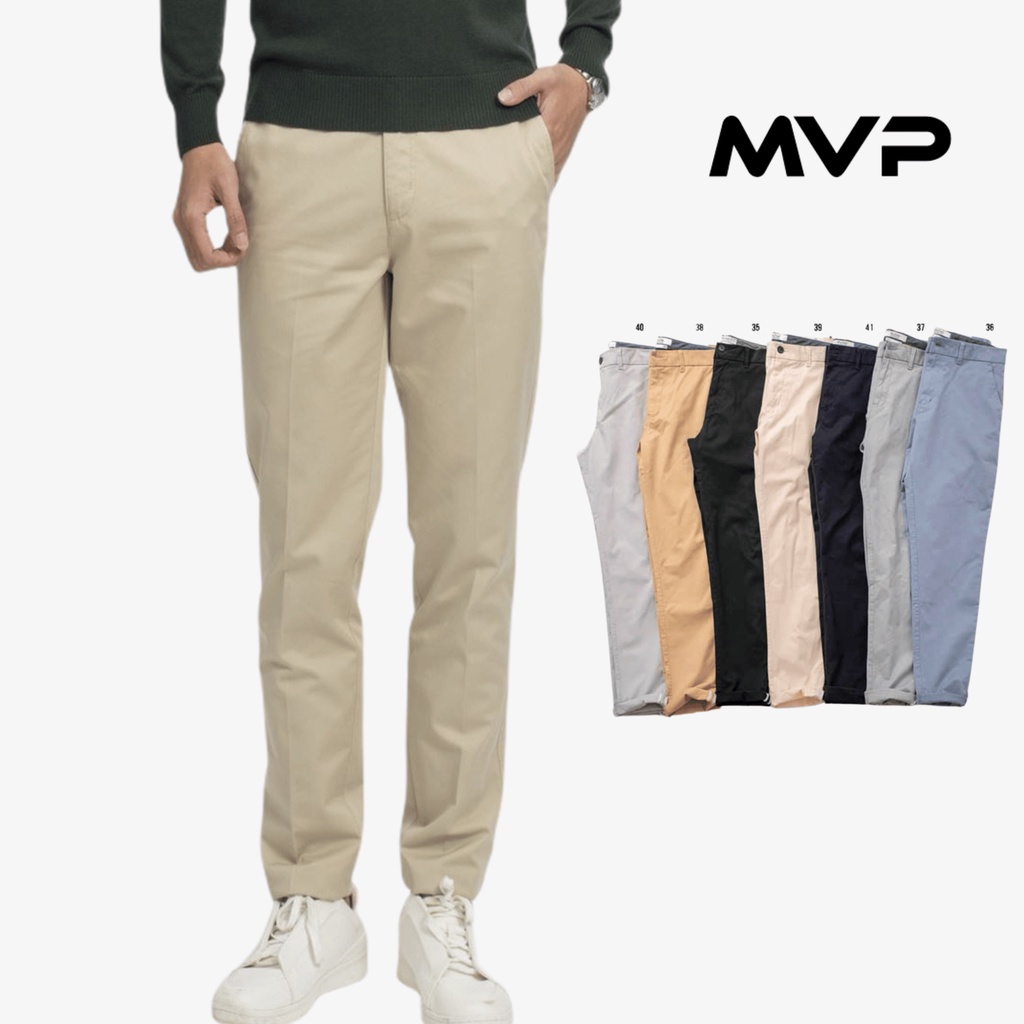 Quần dài kaki Nam Zaara cao cấp ống suông chất dày co giãn full team mạc, quần kaki nam cao cấp MVP011
