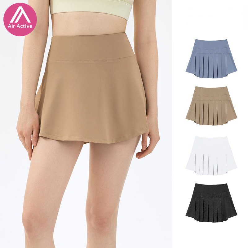Chân váy thể thao váy quần vợt váy xếp ly lưng cao 2 Tầng Có Kèm Quần Trong Như Ảnh Váy